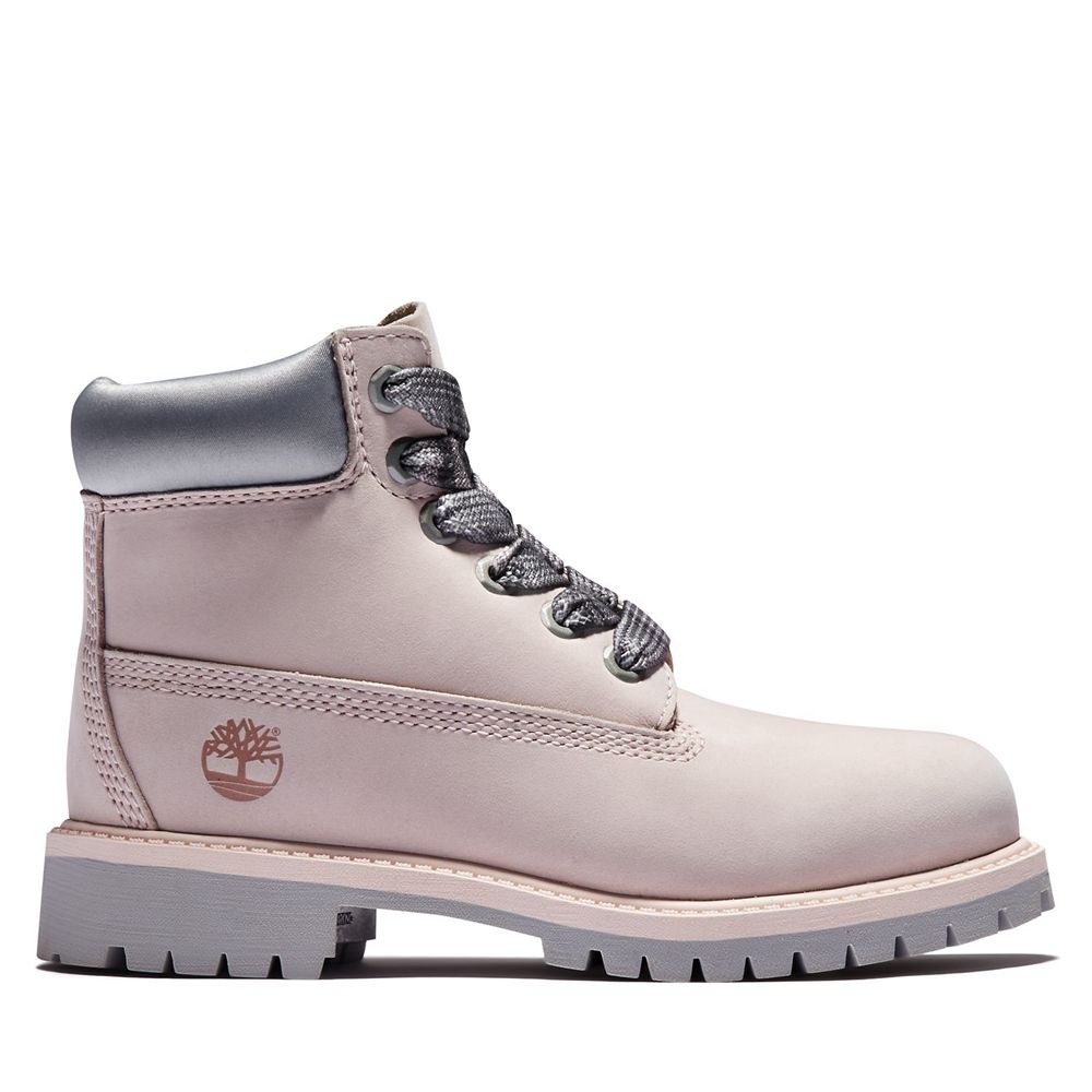 Bocanci 6-Inch Timberland Copii Roz - Junior Premium Waterproof - Romania - YQUTPV154